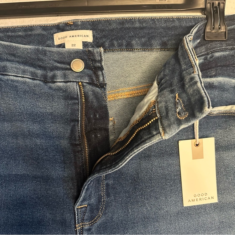 Good American Women's Palazzo Jeans Cropped Anthropology NWT NEW Plus Size 22W - Picture 6 of 16